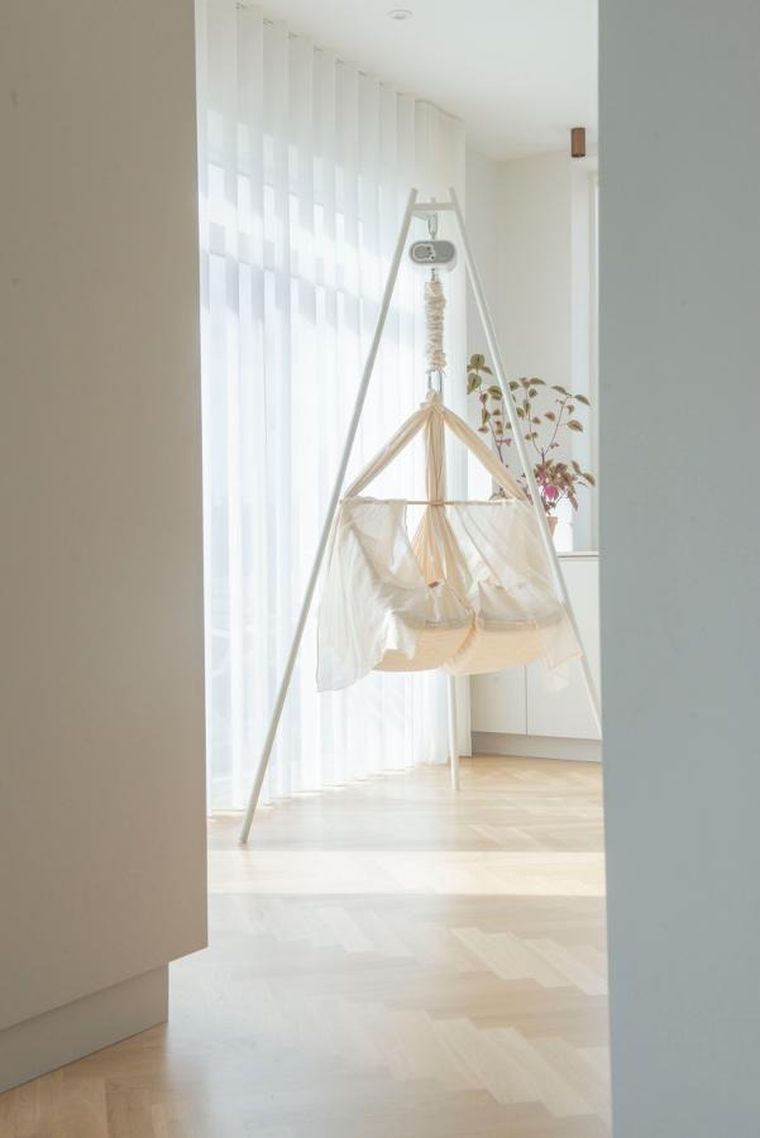 Membantu, Premium, hamak-huśtawka dla bliźniąt, podwójna, beżowa