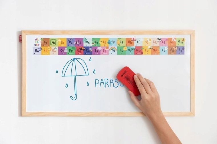 Memobe, Alphabet adventure! tablica edukacyjna, 60-40 cm