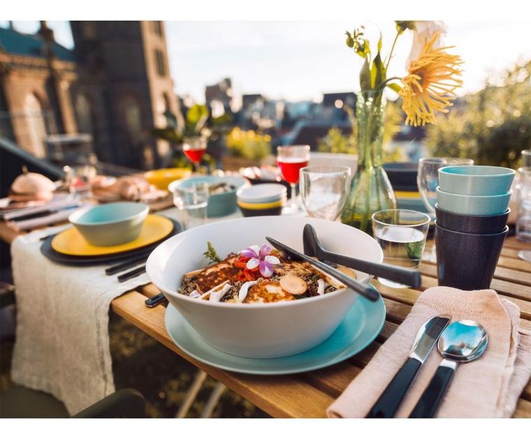 Mepal, Bloom Pebble, zestaw łyżek do sałaty, Green