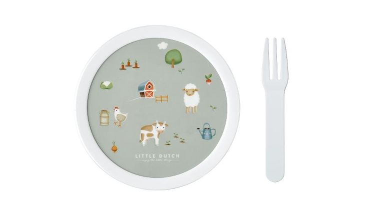 Mepal, Campus, Little Farm, lunchbox, bidon i pojemnik na owoce, zestaw