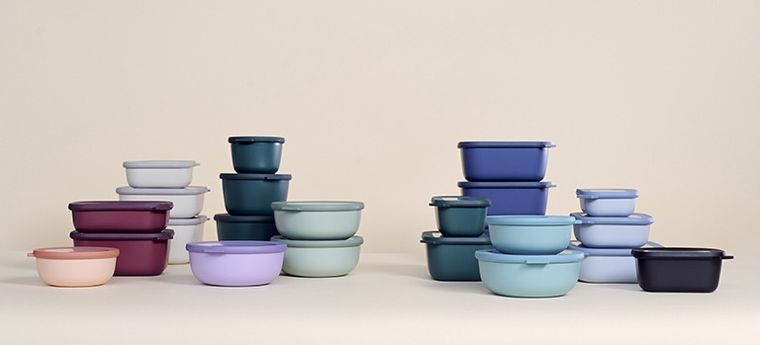 Mepal, Cirqula, zestaw 3 misek, okrągła, Nordic Jade, 500+1000+2000 ml