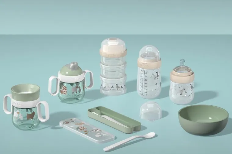 Mepal, Mio, Forest Friends, kubek dziecięcy treningowy do nauki picia, 6m+, 200 ml