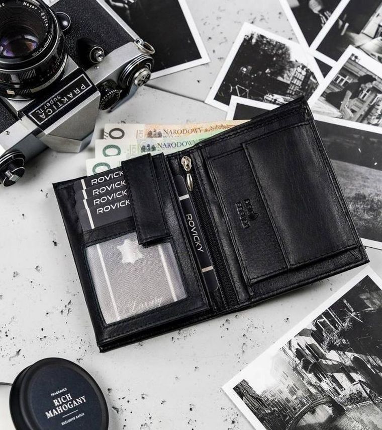 Męski portfel skórzany średnich rozmiarów, Ronaldo