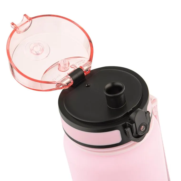 Meteor, bidon sportowy, różowy/niebieski, 800 ml