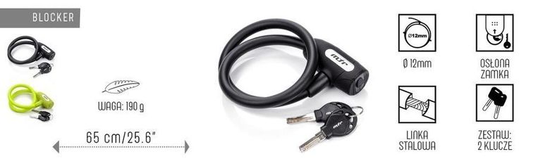 Meteor, Blocker, zapięcie rowerowe, zielone