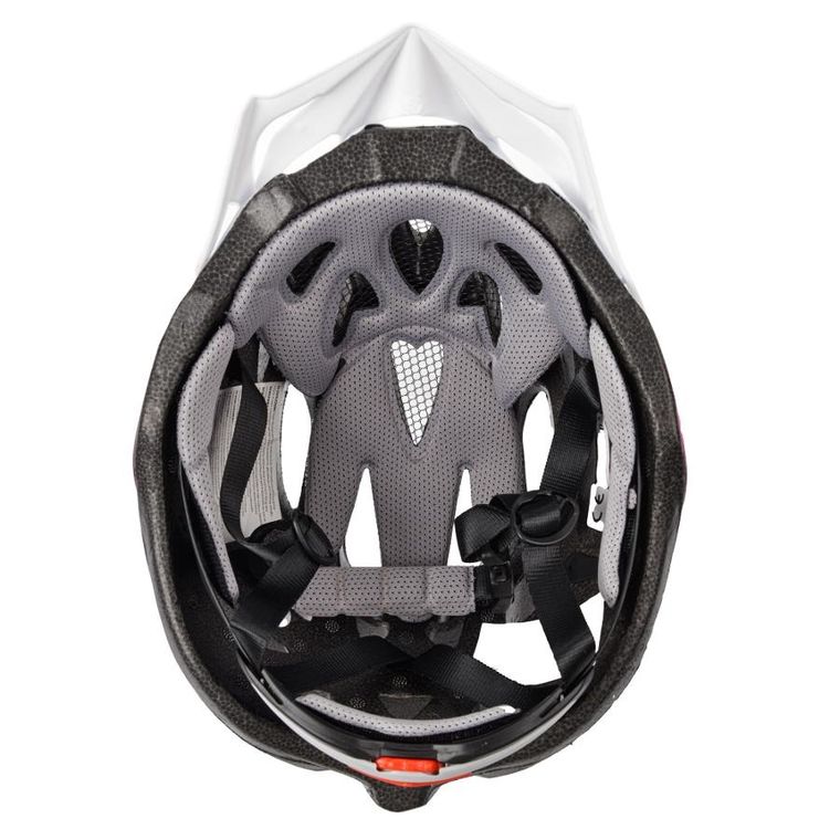 Meteor, Drizzle, kask ochronny, biało-różowy, rozmiar 55-58 cm