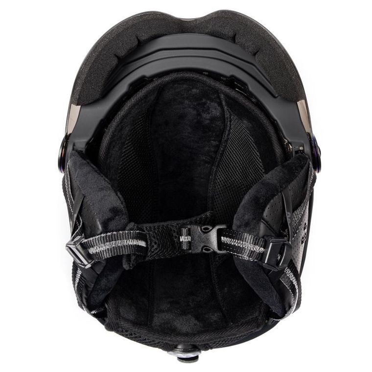 Meteor, Glide, kask narciarski, czarny, rozmiar 55-58 cm