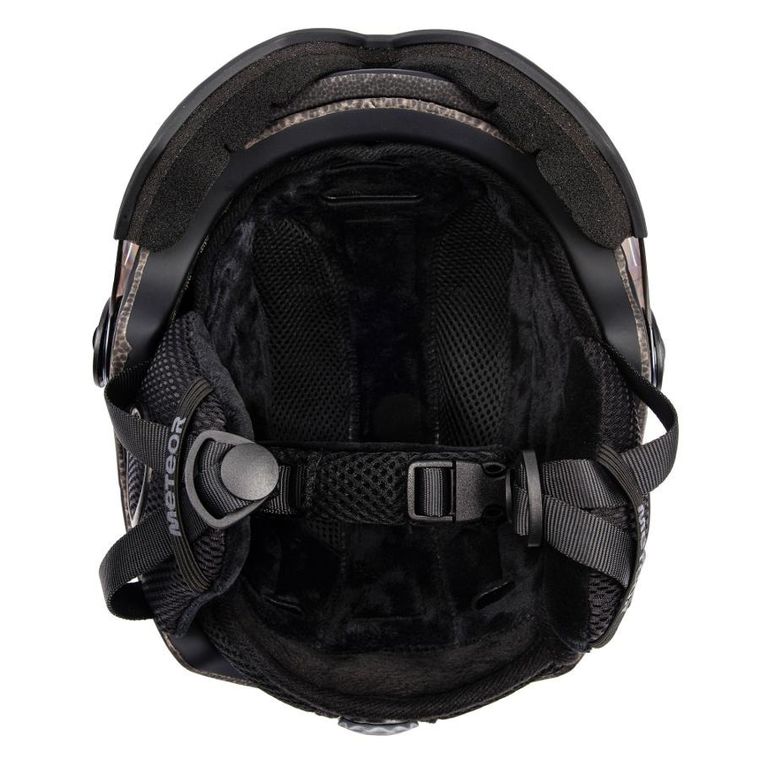 Meteor, Holo, kask narciarski, czarny, rozmiar 55-58 cm