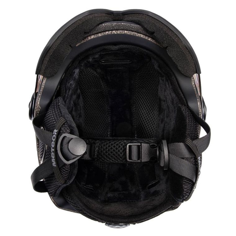 Meteor, Holo, kask narciarski, czarny, rozmiar 58-61 cm