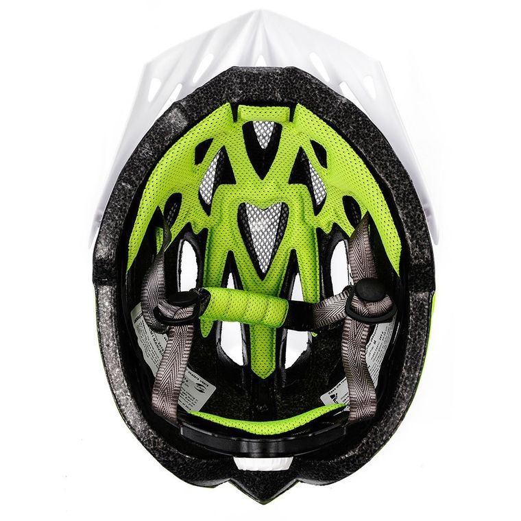 Meteor, Marven, kask rowerowy, rozmiar L, 58-61 cm, biało-zielony