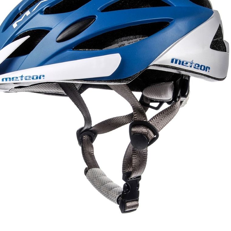 Meteor, Marven, kask rowerowy, rozmiar S, 52-56 cm, niebiesko-biały