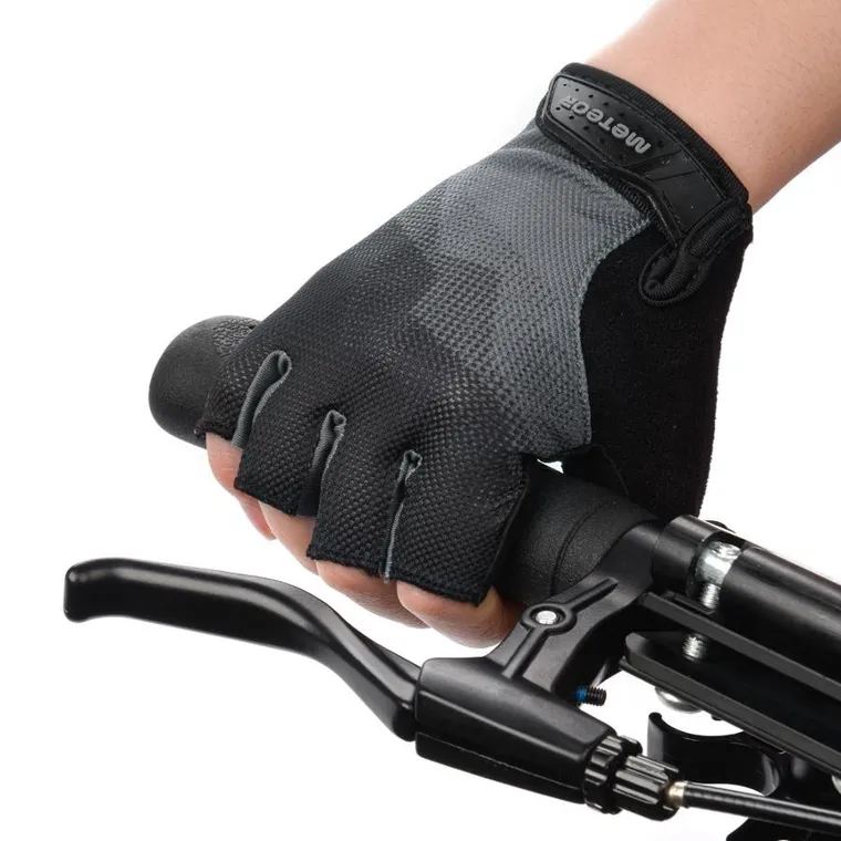 Meteor, rękawiczki rowerowe, rozmiar S, czarny