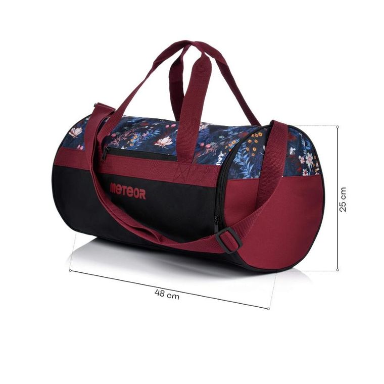 Meteor, Sirin, torba fitness, floral, 25l