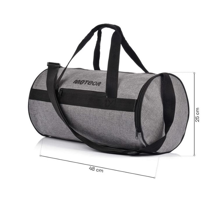 Meteor, Sirin, torba fitness, szary melanż/czarny, 25l