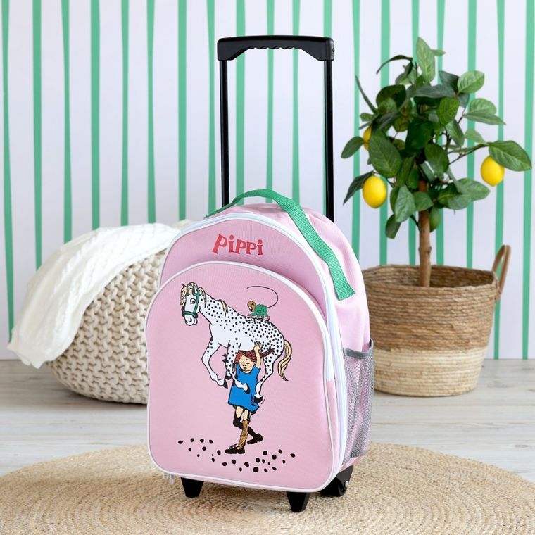 Micki, Pippi, plecak na kółkach, różowy