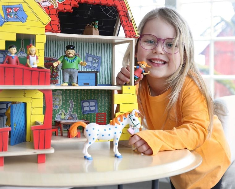 Micki, Pippi Pończoszanka, Ephraim i Panna Prysselius, figurki