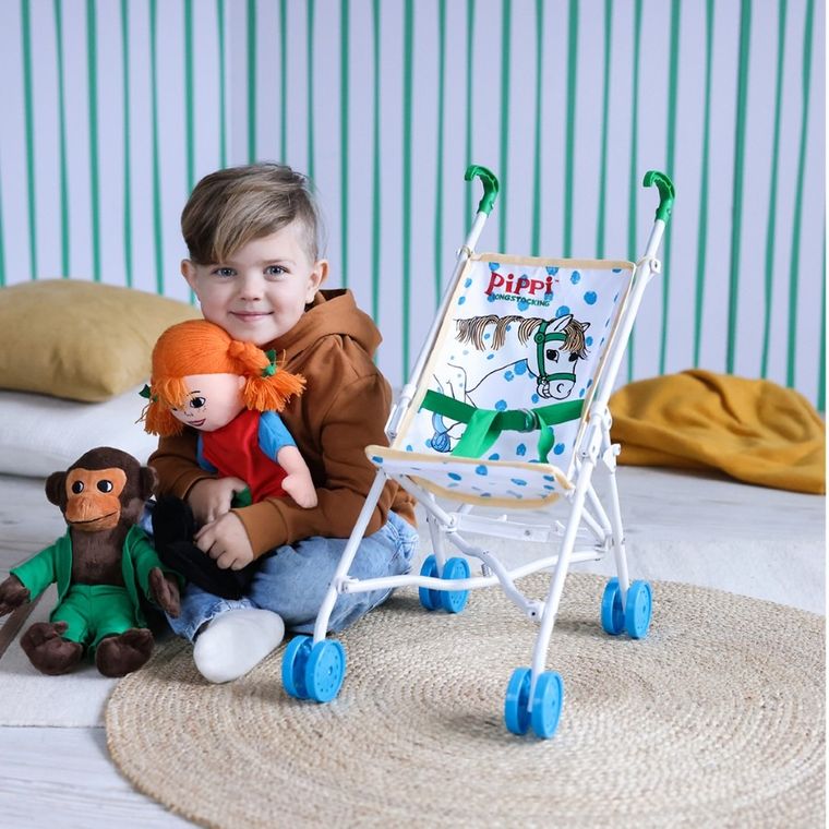 Micki, Pippi Pończoszanka, konik Alfonso, wózek dla lalek