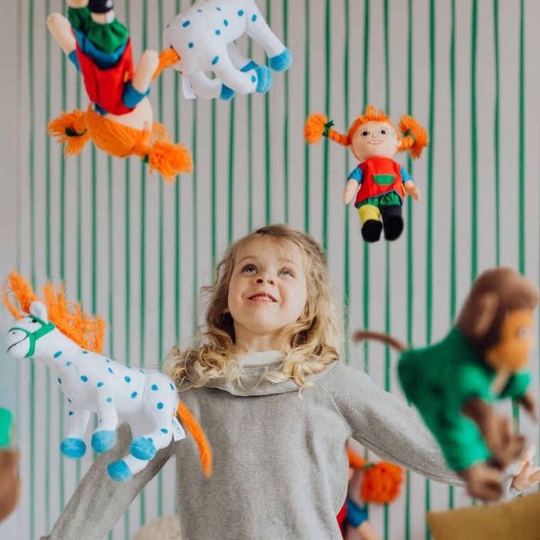 Micki, Pippi Pończoszanka, lalka szmaciana, 20 cm