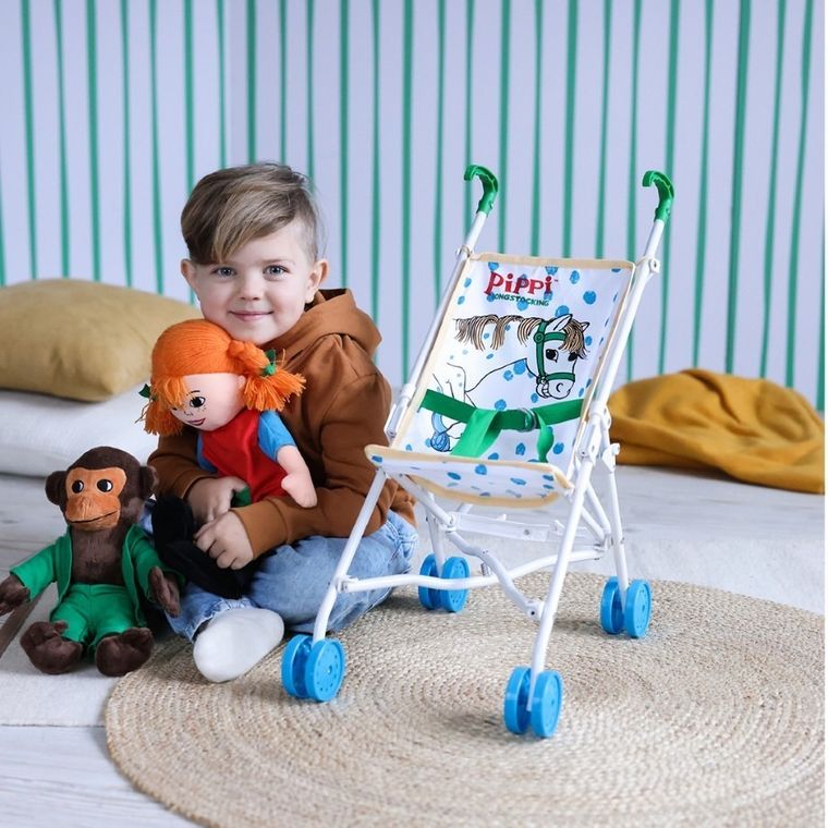 Micki, Pippi Pończoszanka, małpka Pan Nilsson, maskotka, 23 cm