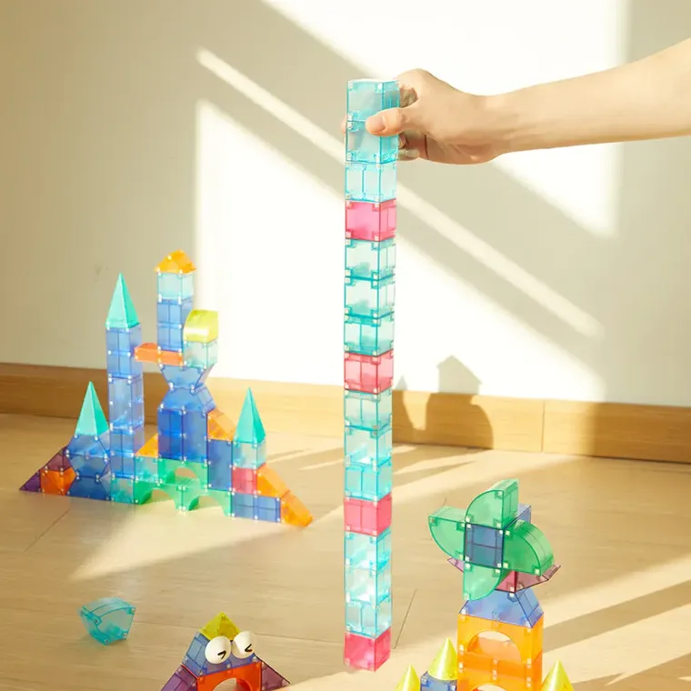 Mideer, klocki magnetyczne 3D, 46 elementów