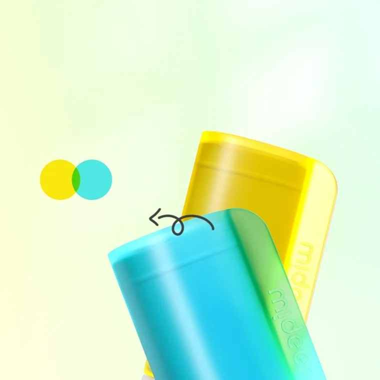 Mideer, półprzezroczyste markery z podwójną końcówką, 24 kolory