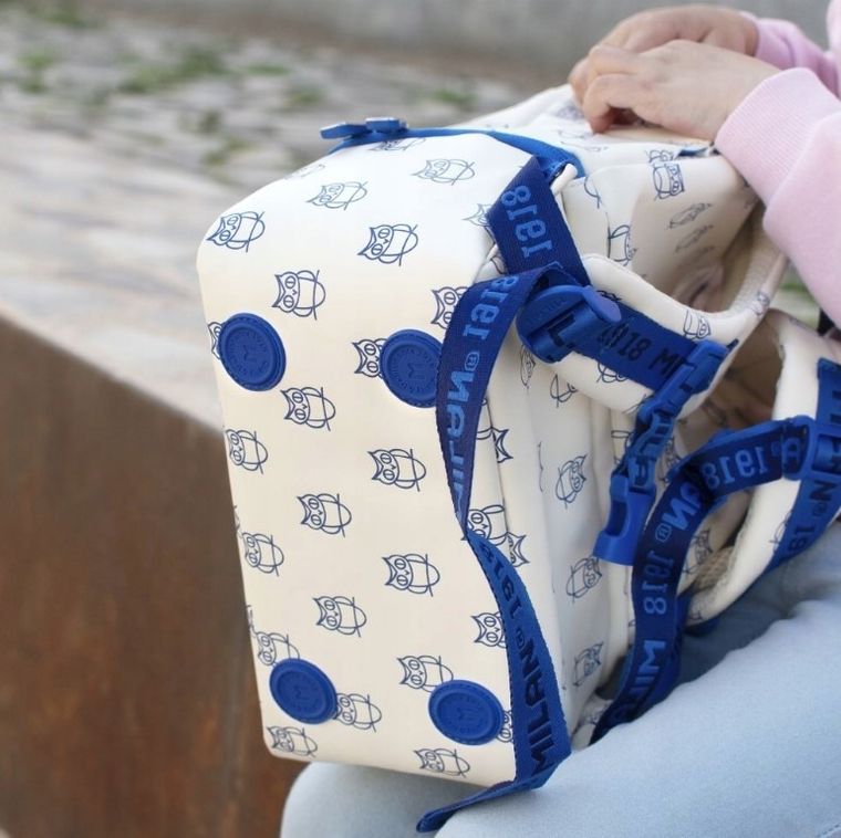 Milan, kolekcja 460, plecak szkolny, 1-komorowy, przegroda izotermiczna, beżowy