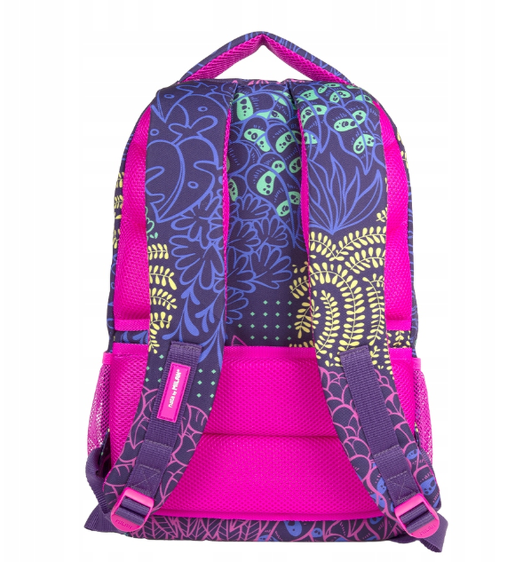 Milan, plecak szkolny, 2-komorowy, Świetliki liliowy
