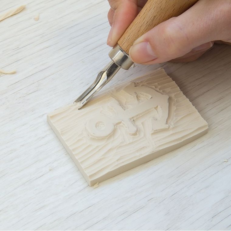 Milan, zestaw 5 dłut do linorytu, w zamykanym pudełku