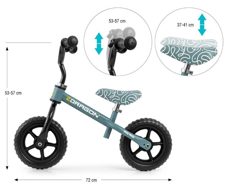 Milly Mally, Dragon, rowerek biegowy, denim