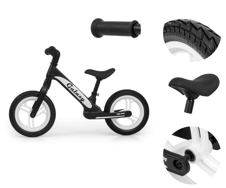 Milly Mally, Galaxy, rowerek biegowy, Black