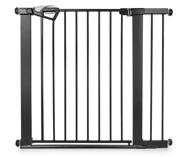 Milly Mally, Guardy, barierka zabezpieczająca na schody z rozszerzeniami, black, 76-104 cm