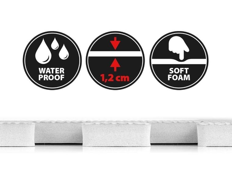 Milly Mally, Jolly, mata piankowa, puzzle 2-2, Grey