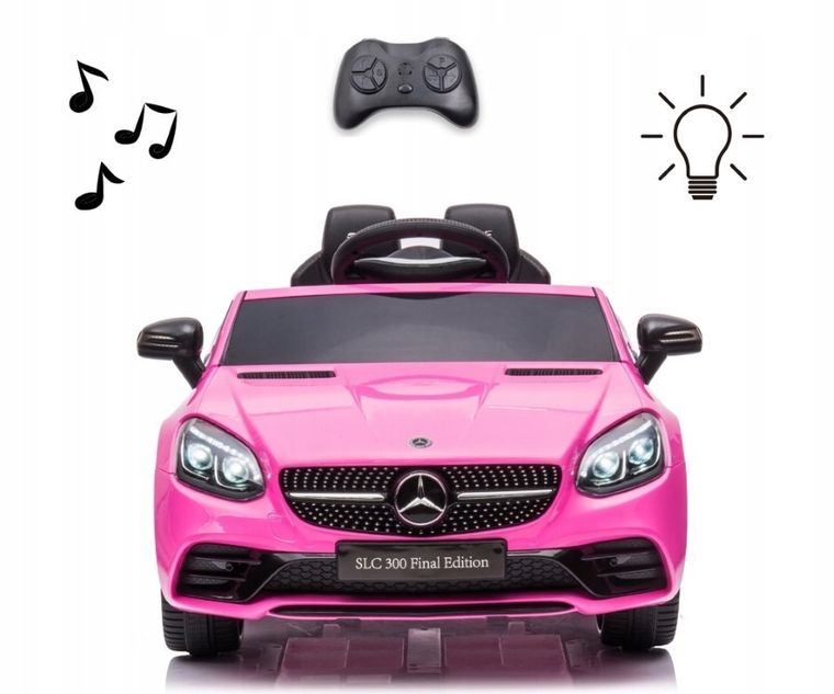 Milly Mally, Mercedes-Benz SLC, pojazd na akumulator, różowy