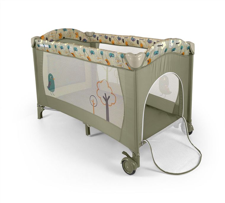 Milly Mally, Mirage Deluxe Grey Bird, łóżeczko turystyczne