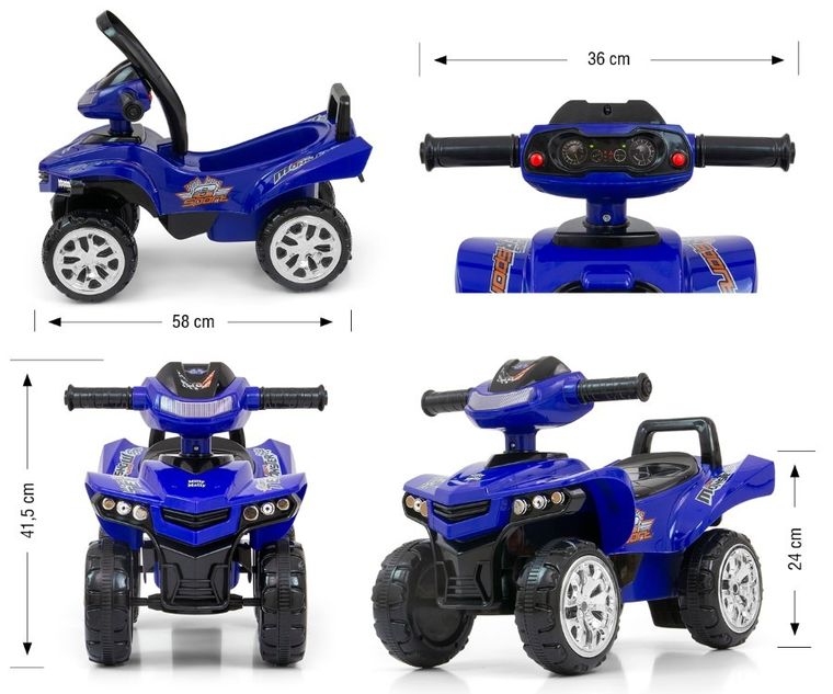 Milly Mally, Monster, jeździk, Navy