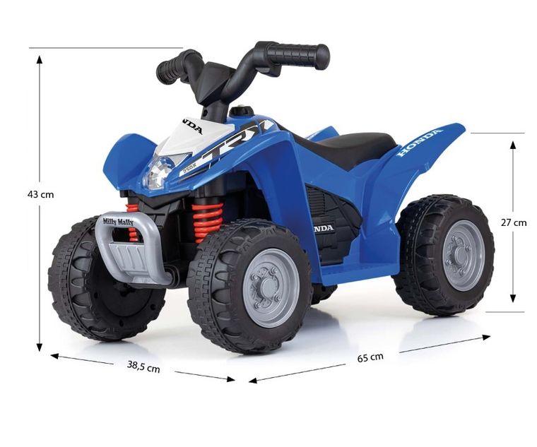 Milly Mally, Quad, Honda ATV, pojazd na akumulator, blue