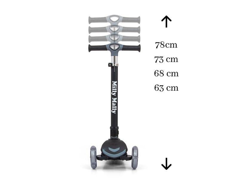 Milly Mally, Scooter Boogie, hulajnoga 3-kołowa, czarna