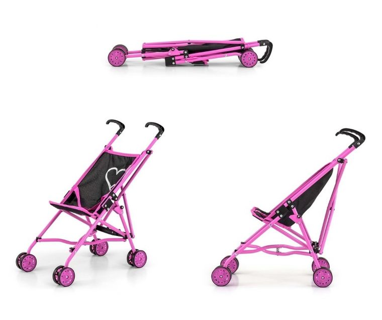 Milly Mally, wózek dla lalek, Julia Prestige Black