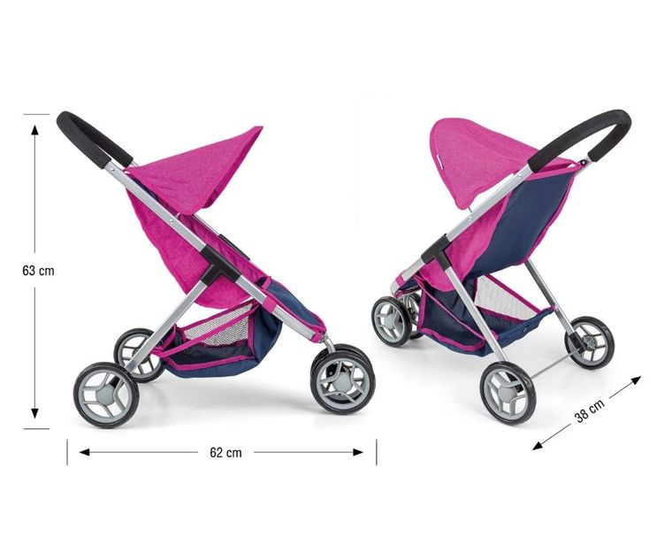 Milly Mally, wózek dla lalek, Susie Prestige Navy