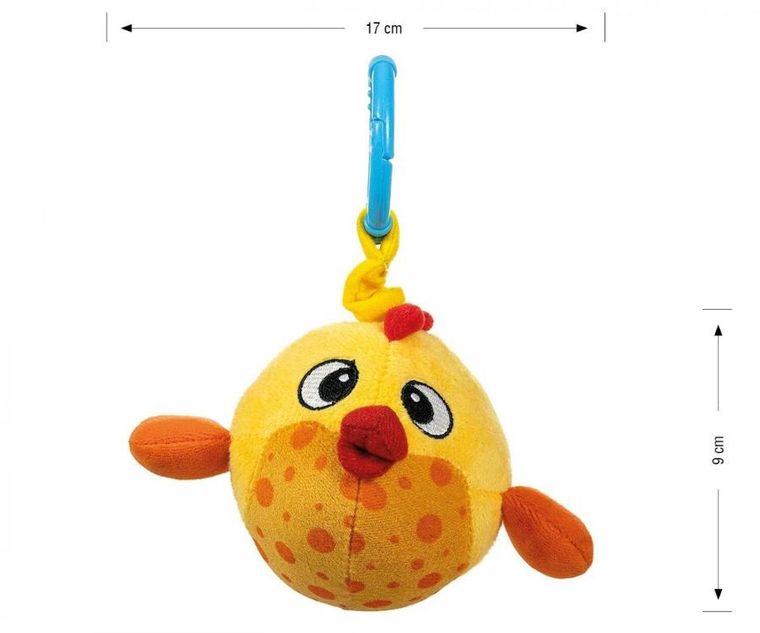 Milly Mally, zawieszka pluszowa, Rybka, żółta