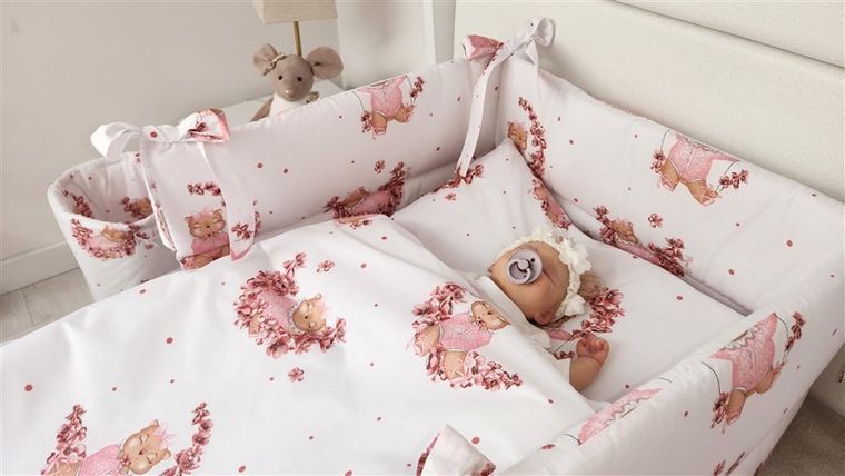 MimiNu, Betty, prześcieradło do kołyski, 40-90 cm