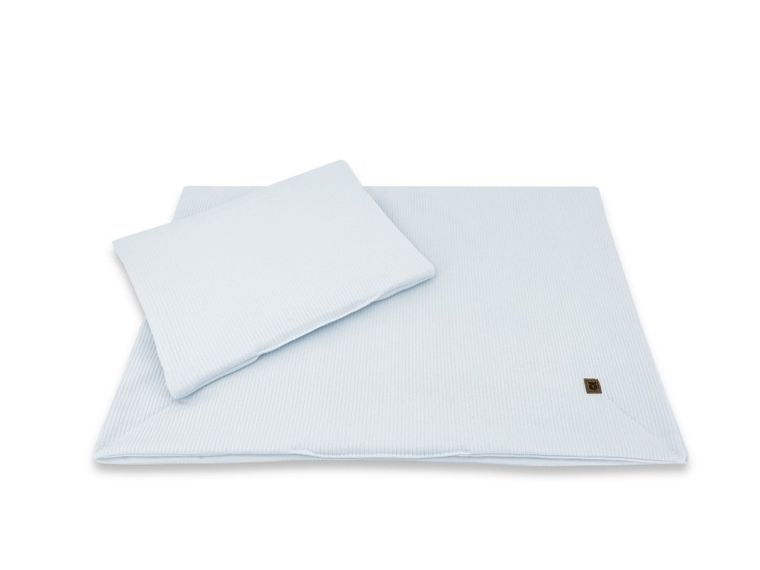MimiNu, Soft, zestaw: pościel z wypełnieniem, TOG 1.75, baby blue, 75-100 cm