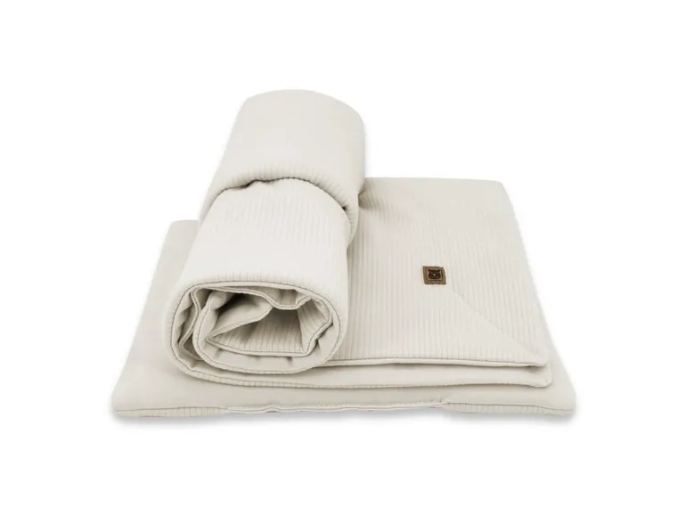 MimiNu, Soft, zestaw: pościel z wypełnieniem, TOG 1.75, beż, 75-100 cm