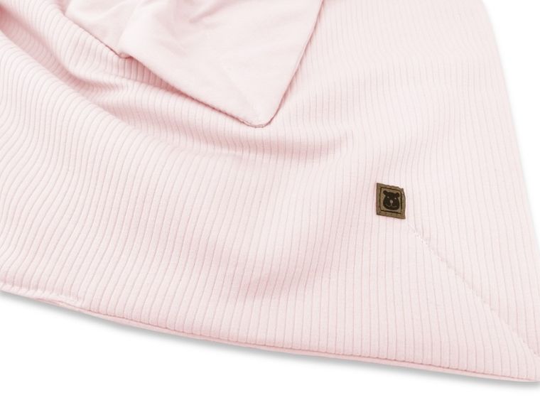 MimiNu, Soft, zestaw: pościel z wypełnieniem, TOG 1.75, pudrowy róż, 75-100 cm