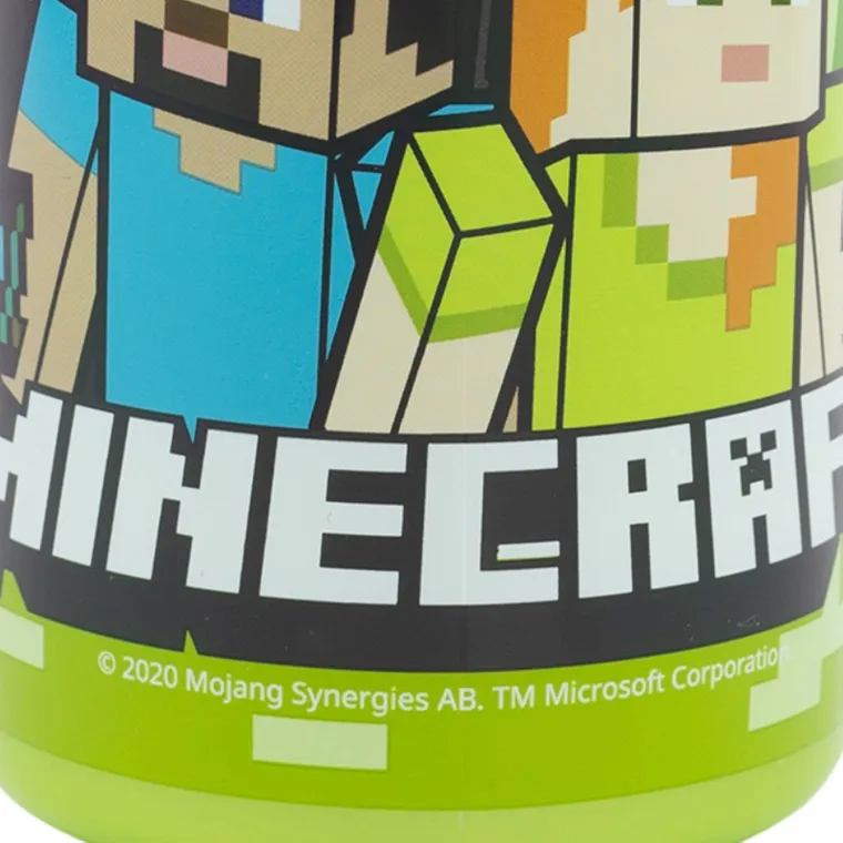 Minecraft, Bidon Playground ze słomką, 420 ml