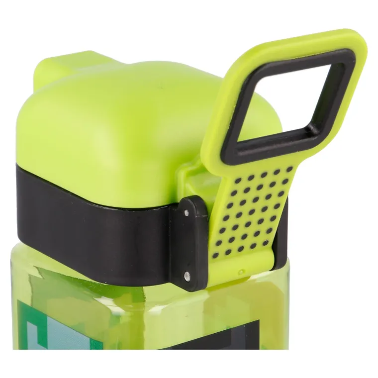 Minecraft, Bidon Square, kwadratowy z zamknięciem na przycisk, 550 ml