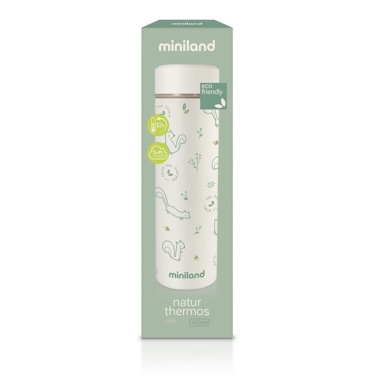 Miniland, Eco-friendly, Wiewiórka, termos próżniowy, 450 ml