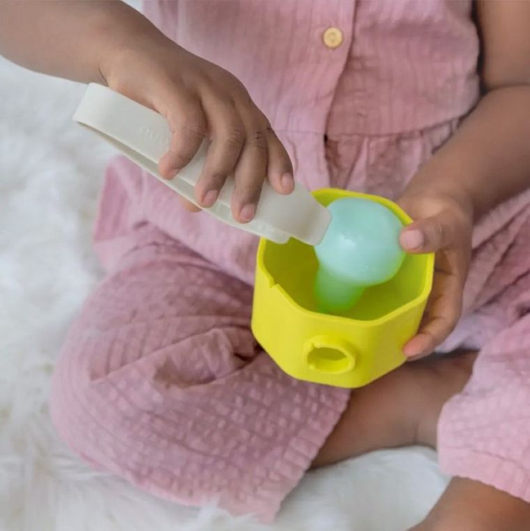 Miniland, Feel To Learn, pień drzewa, sorter kształtów