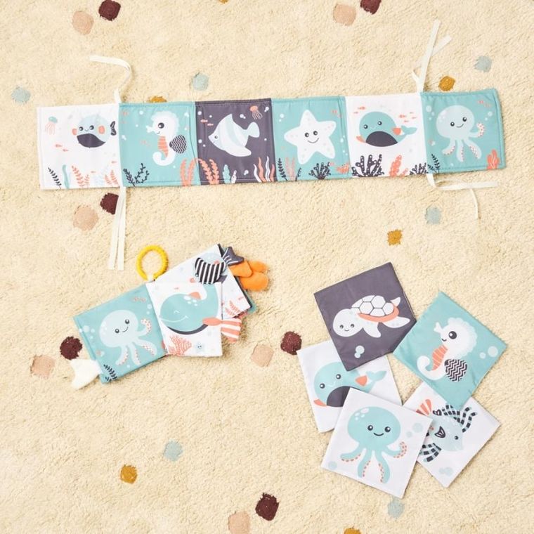 Miniland, miękka książeczka kontrastowa, morze