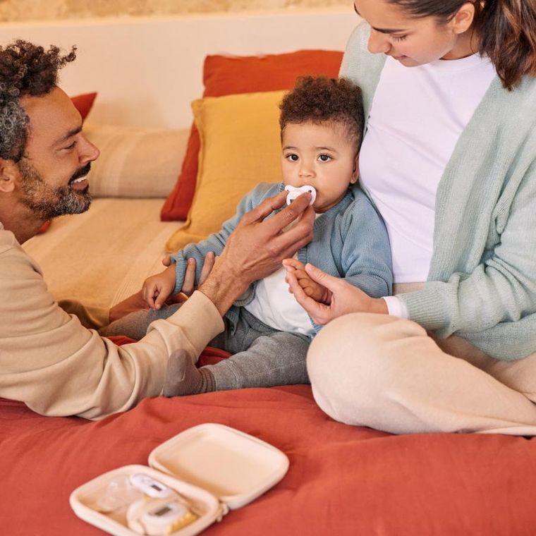 Miniland, Valencia, zestaw 3 termometrów: termometr flexi, do kąpieli, smoczek